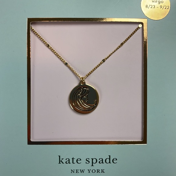 KATE SPADE NEW YORK VIRGO ZODIAC PENDANT NECKLACE - NWT! - Picture 4 of 4